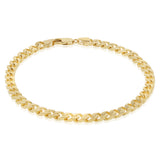 Curb 21cm Bracelet in 9ct Yellow Gold