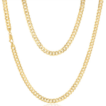 Flat Curb 55cm Chain in 9ct Yellow Gold