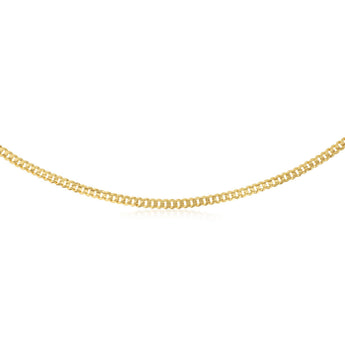 Flat Curb 55cm Chain in 9ct Yellow Gold