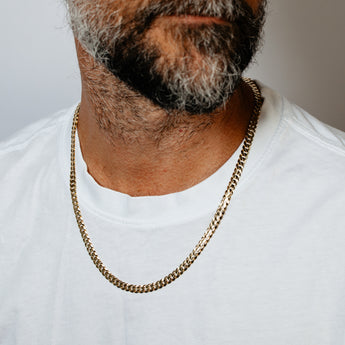 Flat Curb 55cm Chain in 9ct Yellow Gold