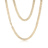 Flat Curb 50cm Chain in 9ct Yellow Gold