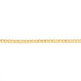 9ct Yellow Gold Diamond Cut Box Chain 19cm Bracelet