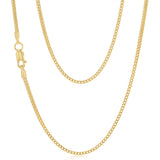9ct Yellow Gold Snake 45cm Chain