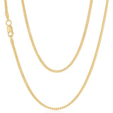 9ct Yellow Gold Snake 50cm Chain