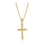 9ct Yellow Gold Plain Cross Pendant