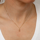 9ct Yellow Gold Initial 'C' Puffed Pendant