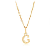 9ct Yellow Gold Initial 'G' Puffed Pendant