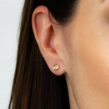 9ct Yellow Gold Medium Polished Heart Stud Earrings
