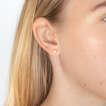 9ct Yellow Gold Australian Opal Triplet Stud Earrings 8x6mm 9ct Yellow Gold Australian Opal Triplet Stud Earrings 8x6mm