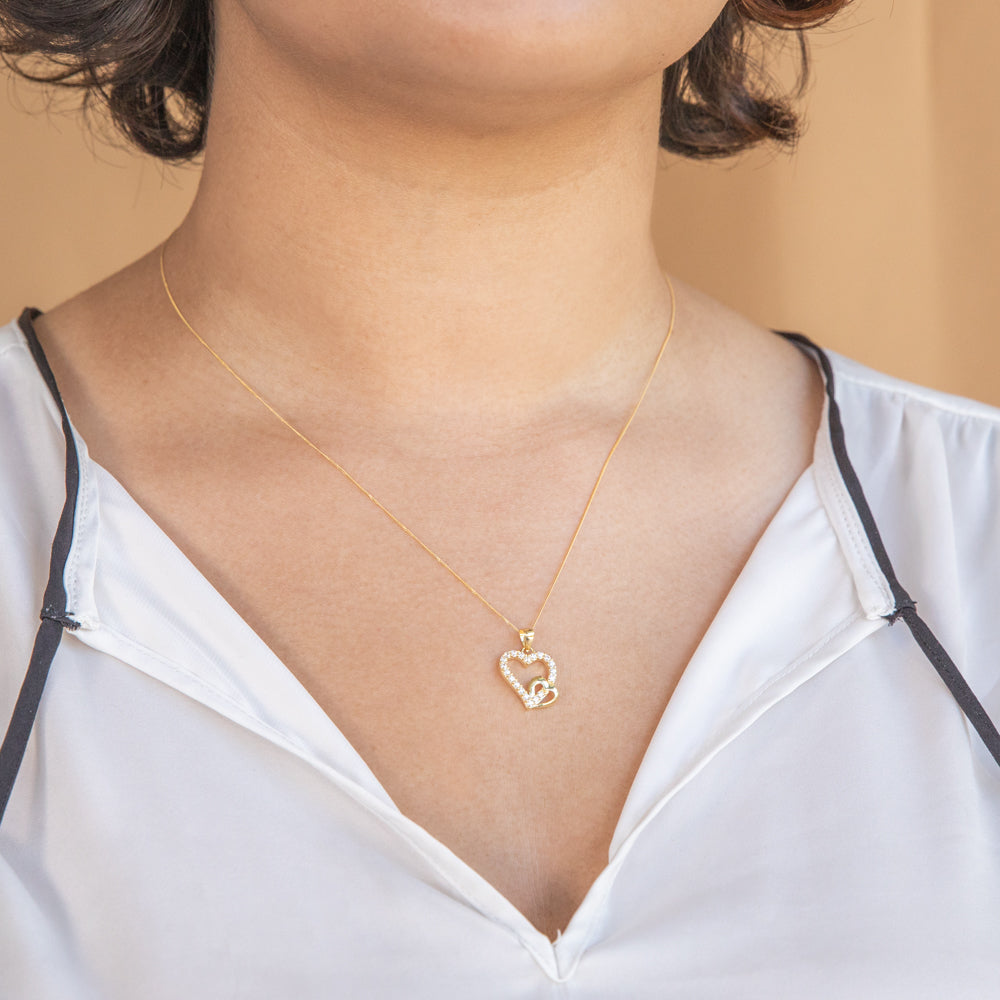 Amazon.com: 14k Two Tone Gold White 3 Heart Necklace Charm Pendant Love  Multiple Fine Jewelry For Women Gifts For Her : ICE CARATS: Clothing, Shoes  & Jewelry