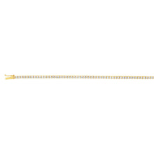 Load image into Gallery viewer, 9ct Yellow Gold Cubic Zirconia 19cm Tennis Bracelet
