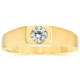 Cubic Zirconia Ring in  9ct Yellow Gold