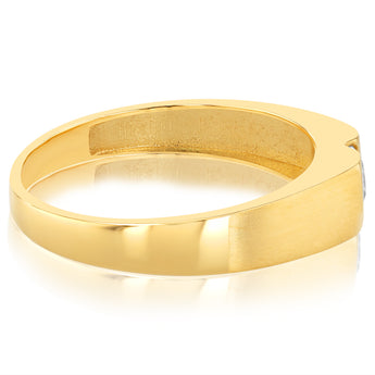 Cubic Zirconia Ring in  9ct Yellow Gold