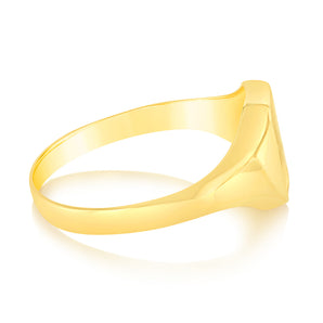 9ct Yellow Gold Signet Gents Ring