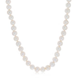 White Freshwater Pearl Bracelet, Necklace & Earring Set with Sterling Silver Clasp