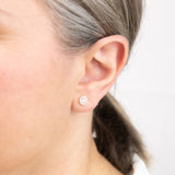 9ct Yellow Gold Cubic Zirconia Studs Earrings