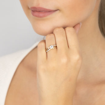 Cubic Zirconia Ring in 9ct Yellow Gold