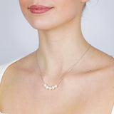 6-7mm 5White Fresh Water Pearl Pendant in Sterling Silver