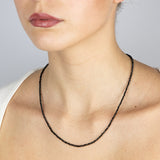 Black Spinel Pear Shaped in Sterling Silver