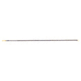 3.37 Carats Created Sapphire Bracelet in 10ct Yellow Gold