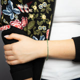 2 Carats Created Emerald Bracelet in 10ct Yellow Gold