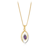 Amethyst Pendant in 9ct Yellow Gold