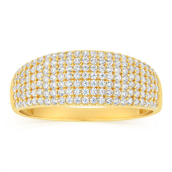 Zirconia Ring in 9ct Yellow Gold