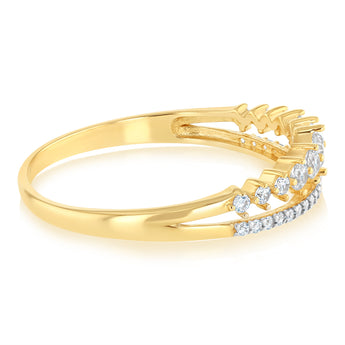 Cubic Zirconia Ring in 9ct Yellow Gold