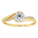 Zirconia Ring in 9ct Yellow Gold