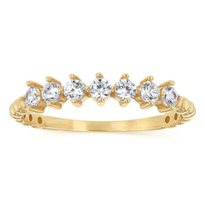 Cubic Zirconia Ring in 9ct Yellow Gold
