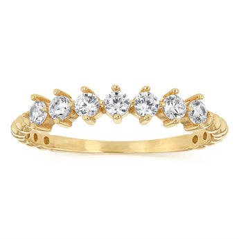 Cubic Zirconia Ring in 9ct Yellow Gold