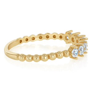 Cubic Zirconia Ring in 9ct Yellow Gold