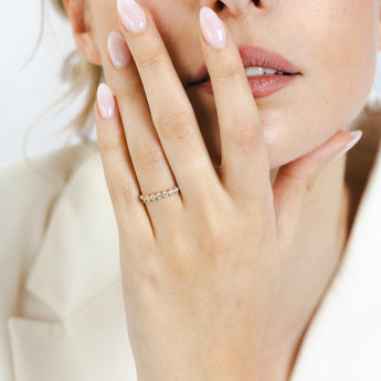 Cubic Zirconia Ring in 9ct Yellow Gold