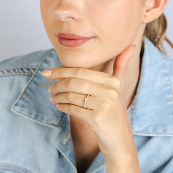 Cubic Zirconia Ring in 9ct Yellow Gold