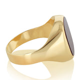 Carnelian Gents Ring in 9ct Yellow Gold
