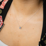 Natural Topaz Pendant with 45cm Chain in Sterling Silver