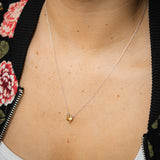 Natural Citrine Pendant with 45cm Chain in Sterling Silver