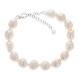 Freshwater Baroque White Pearl in Sterling Silver