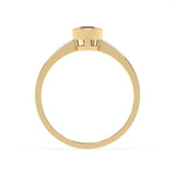Created Ruby and Diamond Ring in 9ct Yellow Gold