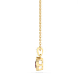 Created Ruby and Diamond Pendant in 9ct Yellow Gold