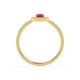 Created Ruby and Diamond Ring in 9ct Yellow Gold