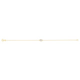 Amethyst 19cm Adjustable Bracelet in 9ct Yellow Gold