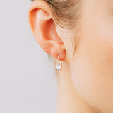 Cubic Zirconia Drop Earrings in 9ct Yellow Gold