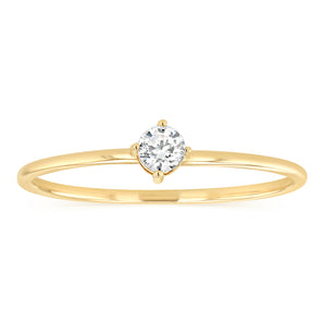 Cubic Zirconia Ring in 9ct Yellow Gold