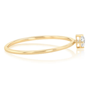 Cubic Zirconia Ring in 9ct Yellow Gold