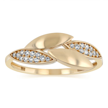 Cubic Zirconia Fancy Ring in 9ct Yellow Gold