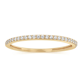 Cubic Zirconia Ring in 9ct Yellow Gold