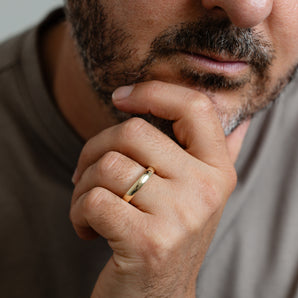 4mm Hollow Comfort Fit Ring in 9ct Yellow Gold