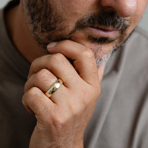 6mm Hollow Comfort Fit Ring in 9ct Yellow Gold