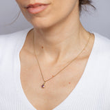 Created Ruby Pendant in 9ct Yellow Gold